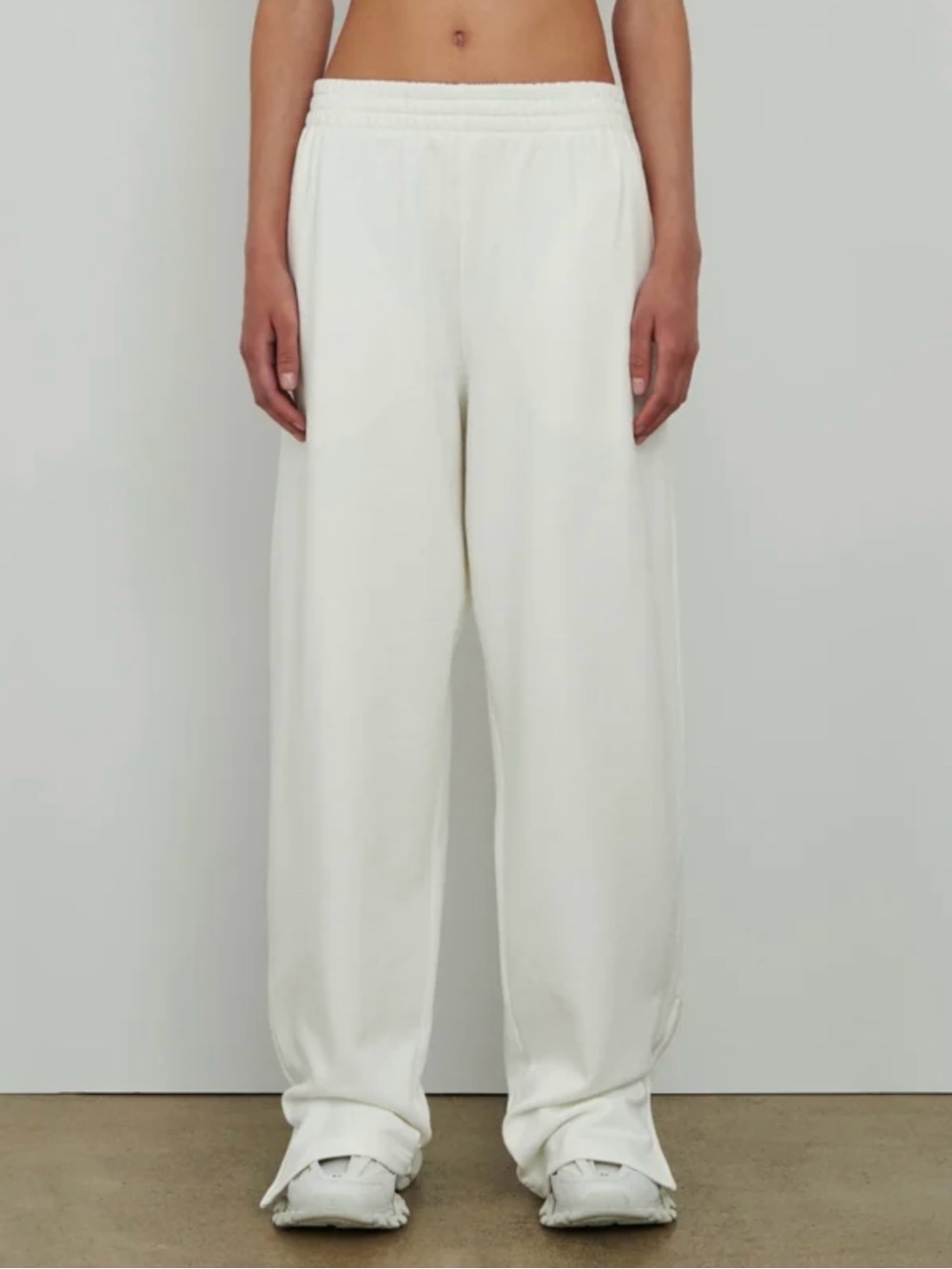 RARE WARDROBE.NYC x HAILEY BIEBER HB Track Pant in Ivory